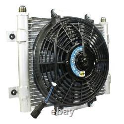 BD Diesel 1300611 Xtrude Core Heavy Duty Trans Cooler withFan AND -10 JIC Male