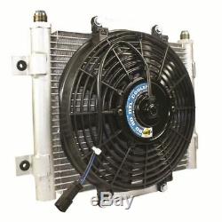 BD Diesel Xtrude Core Heavy Duty Trans Cooler withFan & -10 JIC Male Connection