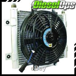 BD Power Xtrude Core Heavy Duty Trans Cooler withFan & -10 JIC Male Connection