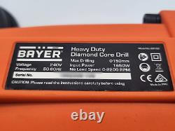 Bayer Bay80 Heavy Duty Handheld Diamond Core Drill with Case and Attachments