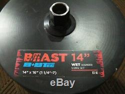 Beast B+BTec 14 x 16 High Speed Heavy Duty Pro Concrete Diamond Core Drill Bit