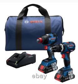 Bosch GXL18V-251B25 2-Tool Combo Kit with Two CORE18V batteries & Carrying Case