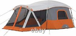 CORE 11 Person Cabin Tent With Screen Room Orange 17x12 Model 40035