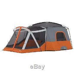 CORE 11 Person Family Cabin Tent with Screen Room Fits Three Queen Air Mattresses