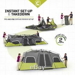 CORE 12-PERSON INSTANT CABIN TENT 18' x 10' x 80 3-ROOMS 2-MINUTE SET-UP