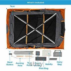 CORE 12 Person Extra Large Straight Wall Cabin Tent 16' x 11