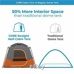 CORE 4 Person / 6 Person Straight Wall Cabin Tents