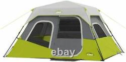 CORE 6 Person Instant Cabin Tent with Wall 47 in x 9.05 x 9.05, Green