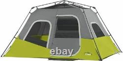 CORE 6 Person Instant Cabin Tent with Wall 47 in x 9.05 x 9.05, Green