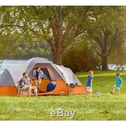 CORE 9 Person Extended Dome Tent Orange