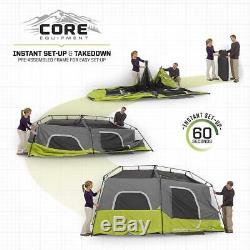 CORE 9 Person Instant Cabin Tent 14' x 9' Green