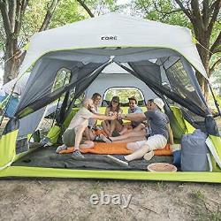 CORE 9 Person Instant Cabin Tent 14 x 9 Outdoor Camping Hiking Backpacking Green