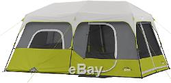 CORE 9 Person Instant Cabin Tent with H2O Block Technology & Large T-Door 14' x 9