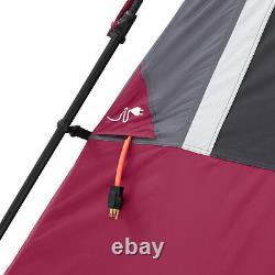 CORE Equipment 12 Person 18 Feet x 10 Feet Double Door Instant Cabin Tent, Wine