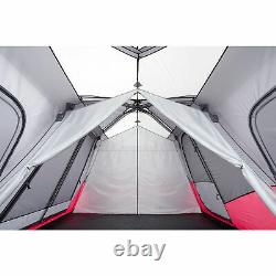 CORE Equipment 12 Person 18 Feet x 10 Feet Double Door Instant Cabin Tent, Wine