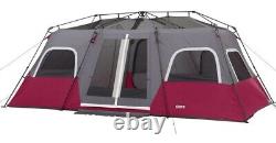 CORE Equipment 12 Person 18 Feet x 10 Feet Instant Cabin Tent, Wine (NEW)