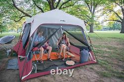 CORE Instant Cabin 14 x 9 Foot 9 Person Cabin Tent with 60 Second Assembly, Red