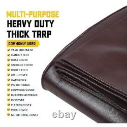 CORE TARPS Multi-Purpose Tarp 20 Mil 20'x40' Heavy Duty Polyethylene Brown/Black