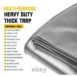 CORE TARPS Polyethylene Tarp 20' x 30' 20 Mil Heavy Duty Waterproof Tear Proof