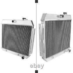Cooling Radiator Fits 1955-1957 Chevy Block V8 Bel Air 3 Core Row Light Aluminum