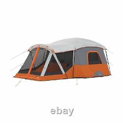 Core 11 Person Family Cabin Tent with Screen Room Orange