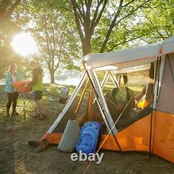 Core 11 Person Family Cabin Tent with Screen Room Orange