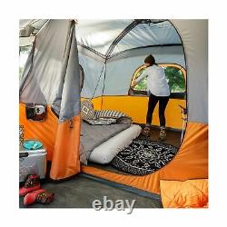 Core 11 Person Family Cabin Tent with Screen Room Orange