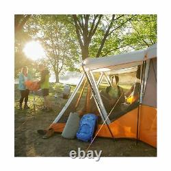 Core 11 Person Family Cabin Tent with Screen Room Orange