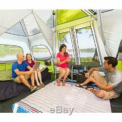 Core 12 Person Instant Folding Portable Cabin Tent For Travel Camping Sleep Gear