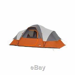 Core 40004 Dome Tent Extended 9 Person Orange Outdoor Camping Sleeping Shelter