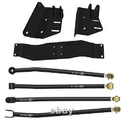 Core 4x4 Full Heavy Duty Long Arm Upgrade Camp Front Fits Jeep MJ Black