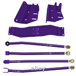Core 4x4 Full Heavy Duty Long Arm Upgrade Camp Front Fits Jeep MJ Purple