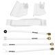 Core 4x4 Full Heavy Duty Long Arm Upgrade Camp Front Fits Jeep MJ White