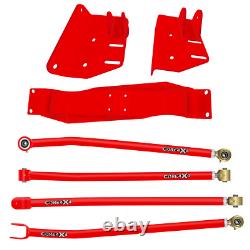 Core 4x4 Full Heavy Duty Long Arm Upgrade Crawl Front Fits Jeep MJ Red