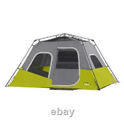Core 6 Person Instant Cabin Tent with Rain Fly Camping Shelter Water Repellent