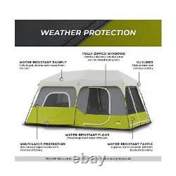 Core 9 Person Instant Cabin Tent 14' x 9', Green (40008) 9 Person (Green) USA