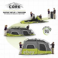 Core 9 Person Instant Cabin Tent 14' x 9' x 9', Green