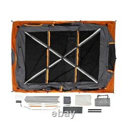 Core Equipment 12-Person 2-Room Straight Wall Cabin Camping Tent, 16 x 11 Orange