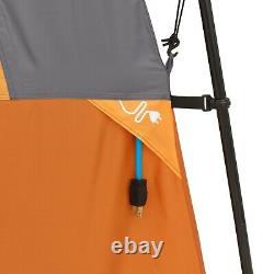 Core Equipment 12-Person 2-Room Straight Wall Cabin Camping Tent, 16 x 11 Orange