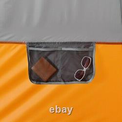 Core Equipment 12-Person 2-Room Straight Wall Cabin Camping Tent, 16 x 11 Orange