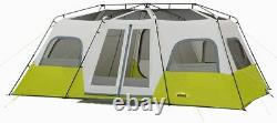 Core Equipment 12 Person Instant Cabin Tent Green/white, 18 x 10 ft