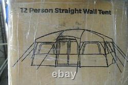 Core Equipment 12-Person Straight Wall Camping Tent 16x11' 40082 Orange/Gray