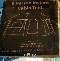 Core Equipment 14' x 9' Instant Cabin Tent, Sleeps 9