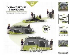 Core Equipment 14' x 9' Instant Cabin Tent, Sleeps 9