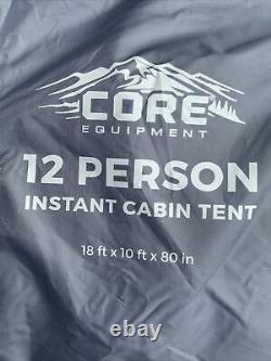 Core Equipment Instant Cabin 12 Person Tent New