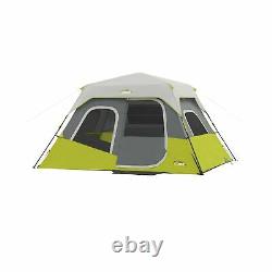 Core Instant Cabin Tent 6 Person Wall Organizer Green Outdoor Camping 40007 New