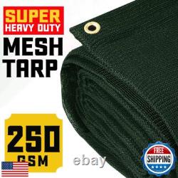 Core Tarps 60% Green Shade Cloth with Grommets 10 X 16 FT Heavy Duty Mesh T