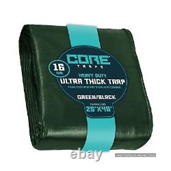 Core Tarps Extra Heavy Duty 16 Mil Tarp Cover, Waterproof, UV Resistant, Rip