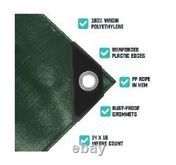 Core Tarps Extra Heavy Duty 16 Mil Tarp Cover, Waterproof, UV Resistant, Rip