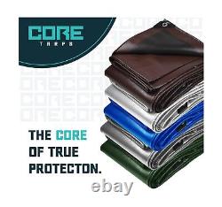 Core Tarps Extra Heavy Duty 16 Mil Tarp Cover, Waterproof, UV Resistant, Rip